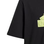 Adidas Future Icons Logo Piqu Junior T-Shirt Schwarze Baumwolle