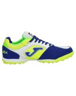 Fußballschuhe Stollen Joma Top Flex 2416 Turf echtes Leder Top Of Range Man WHITE ROYAL