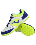 Fußballschuhe Stollen Joma Top Flex 2416 Turf echtes Leder Top Of Range Man WHITE ROYAL