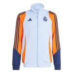 Offizieller Trainingsanzug REAL MADRID Adidas JUNGE KIND Y Polyester Aeroready Blau 2024 25