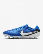  Scarpe Calcio Nike Tiempo Legend 10 Pro fg/mg Blu Pelle Professionali 