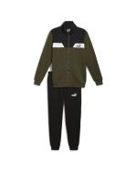 Kompletter Puma Power Fleece Herren-Trainingsanzug aus Fleece-Baumwolle Dark Olive