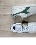 Sportschuhe Sneakers Diadora Game L Low Waxed Suede Pop Leather Herren GREEN GUARDIAN