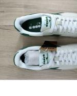 Sportschuhe Sneakers Diadora Game L Low Waxed Suede Pop Leather Herren GREEN GUARDIAN