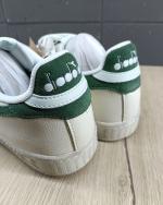 Sportschuhe Sneakers Diadora Game L Low Waxed Suede Pop Leather Herren GREEN GUARDIAN