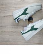 Sportschuhe Sneakers Diadora Game L Low Waxed Suede Pop Leather Herren GREEN GUARDIAN