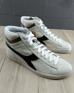 Sportschuhe Sneakers Diadora GAME L HIGH WAXED SUEDE POP Leder Herren Schwarz Scarabeo