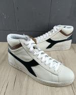 Sportschuhe Sneakers Diadora GAME L HIGH WAXED SUEDE POP Leder Herren Schwarz Scarabeo