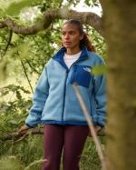 THE NORTH FACE Yumiori Wende-Fleecejacke für Damen, MIDNIGHT PETROL/ALGAE B