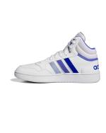 Sportschuhe Turnschuhe Adidas HOOPS 3.0 Mid classic Herren Weiß Blau