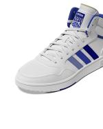 Sportschuhe Turnschuhe Adidas HOOPS 3.0 Mid classic Herren Weiß Blau