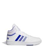 Sportschuhe Turnschuhe Adidas HOOPS 3.0 Mid classic Herren Weiß Blau