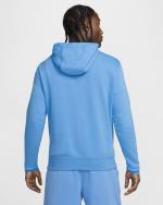 NIKE HOODIE Pullover Sportswear CLUB Sportswear French Terry MIT TASCHEN Hellblaue Baumwolle