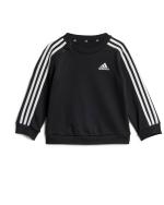 Adidas Essentials 3-Streifen Jogger Kleinkind Baby Junge Neugeborenen Trainingsanzug Overall Hose Baumwolle Schwarz Grau