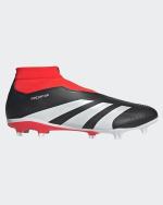 Fußballschuhe Stollen Adidas Predator League Laceless FG Firm Ground Herren Schwarz Rot Weiß