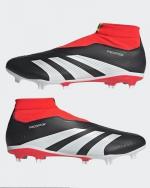 Fußballschuhe Stollen Adidas Predator League Laceless FG Firm Ground Herren Schwarz Rot Weiß