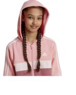 Sport Freizeit Trainingsanzug ADIDAS Essentials Tiberio 3-Streifen Colorblock Fleece Junior Jungen Kinder Kapuzen Baumwolle ROSA