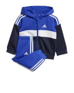 Adidas Tiberio 3-Streifen Colorblock Fleece Jogger Kleinkind Baby Junge Neugeborene Sweatshirt Hose Baumwolle Blau