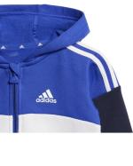 Adidas Tiberio 3-Streifen Colorblock Fleece Jogger Kleinkind Baby Junge Neugeborene Sweatshirt Hose Baumwolle Blau