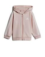 Adidas Essentials Full Zip Fleece BabyJogger Trainingsanzug Kleinkind Baby Neugeborene Sweatshirt Hose Baumwolle Rosa