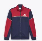 Diadora FZ Core Basic Trainingsanzug für Herren, Baumwollfleece, Rot, Granat