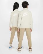 Nike Sportswear K NSW POLY FZ HBR Polyester Jungen Kinder Unisex Beige Kompletter Trainingsanzug Freizeit