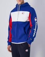 CHAMPION Color Block FZ HD Full Trainingsanzug Herren Baumwollfleece Königsblau