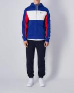 CHAMPION Color Block FZ HD Full Trainingsanzug Herren Baumwollfleece Königsblau