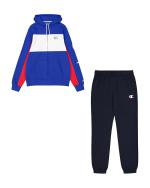 CHAMPION Color Block FZ HD Full Trainingsanzug Herren Baumwollfleece Königsblau