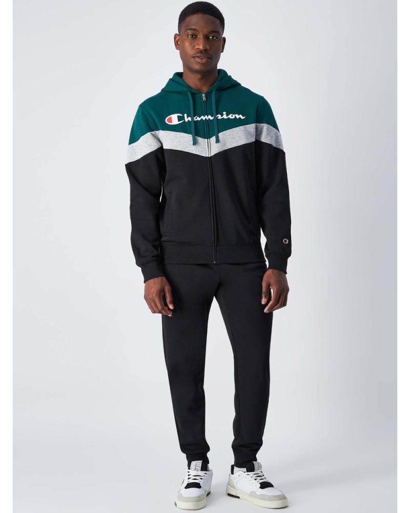  Tuta Intera Completa Tracksuit UOMO Champion Archive Verde Nero