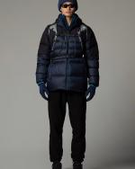 The North Face Diablo 2.0 Daunenjacke mit Kapuze für Herren, Gänsedaunen, Shady Blue Black Heather-TNF Black