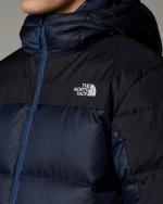 The North Face Diablo 2.0 Daunenjacke mit Kapuze für Herren, Gänsedaunen, Shady Blue Black Heather-TNF Black