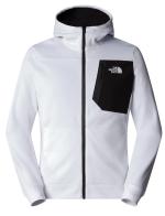 The North Face Herren Mountain Athletics Full Zip Fleece-Funktionsjacke Weiß/Schwarz