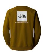 The North Face RAGLAN REDBOX Crew Baumwollfleece Pullover Sport Sweatshirt MOOSGRÜN