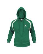 Sport Trainingsanzug Diadora Full Zip Hoodie Herren Fleece Baumwolle GREEN AVENTURINE