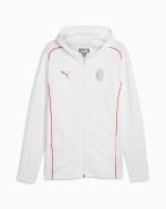  Ac Milan Puma Giacca tuta 2024 25 Cappuccio Bianco Cotone Casuals HD FZ 