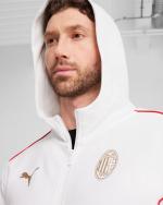  Ac Milan Puma Giacca tuta 2024 25 Cappuccio Bianco Cotone Casuals HD FZ 