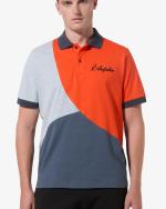 Australian Anti-Gravitation Tennis Cotton Grau Orange Kurzarm-Poloshirt