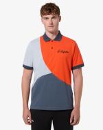 Australian Anti-Gravitation Tennis Cotton Grau Orange Kurzarm-Poloshirt