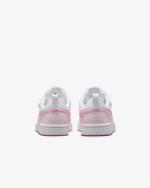 Sportschuhe Turnschuhe Nike Court Borough Low Recraft KIDS UNISEX Weiß Rosa