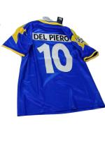 JUVENTUS FC Fußballtrikot Kappa DEL PIERO 10 AWAY 1995/96 UEFA CHAMPIONS LEAGUE FINAL Kurzarm blau