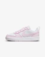 Sportschuhe Sneakers Nike COURT BOROUGH LOW Junge Frau Weiß Rosa