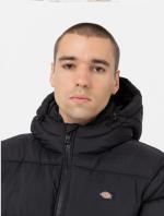 Dickies WALDENBURG HOODED Wattierte Jacke mit Kapuze Original Herren Schwarz