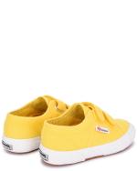  Scarpe Sneakers Bambini Superga 2750-COTJSTRAP CLASSIC Giallo Strappo feltro 