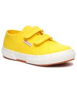  Scarpe Sneakers Bambini Superga 2750-COTJSTRAP CLASSIC Giallo Strappo feltro 