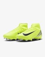 Fußballschuhe Nike Mercurial Superfly 10 Academy FG/MG Herren mit Kragen Volt Gelb Schwarz