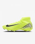 Fußballschuhe Nike Mercurial Superfly 10 Academy FG/MG Herren mit Kragen Volt Gelb Schwarz