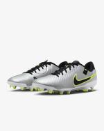 Fußballschuhe Nike Legend Legend 10 academy fg/mg Man Silber/Volt/Schwarz