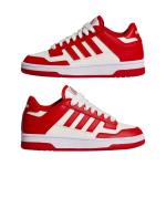 Sportschuhe Sneakers Adidas RAPID COURT LOW Junior Junge Frau Weiß Rot