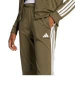 Sportlicher Trainingsanzug Adidas DAMEN 3-Streifen Polyester Olivgrün